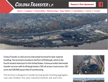 Tablet Screenshot of colonatransfer.com